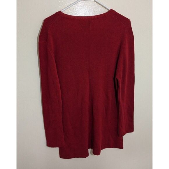 Pringle of Scotland Vintage Women Sweater Tunic Pure Wool Knit Hook & Eye Large - Picture 6 of 13